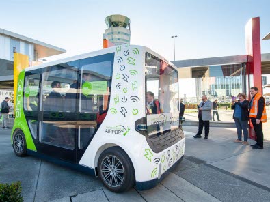 First New Zealand autonomous shuttle debuts at Christchurch Airport