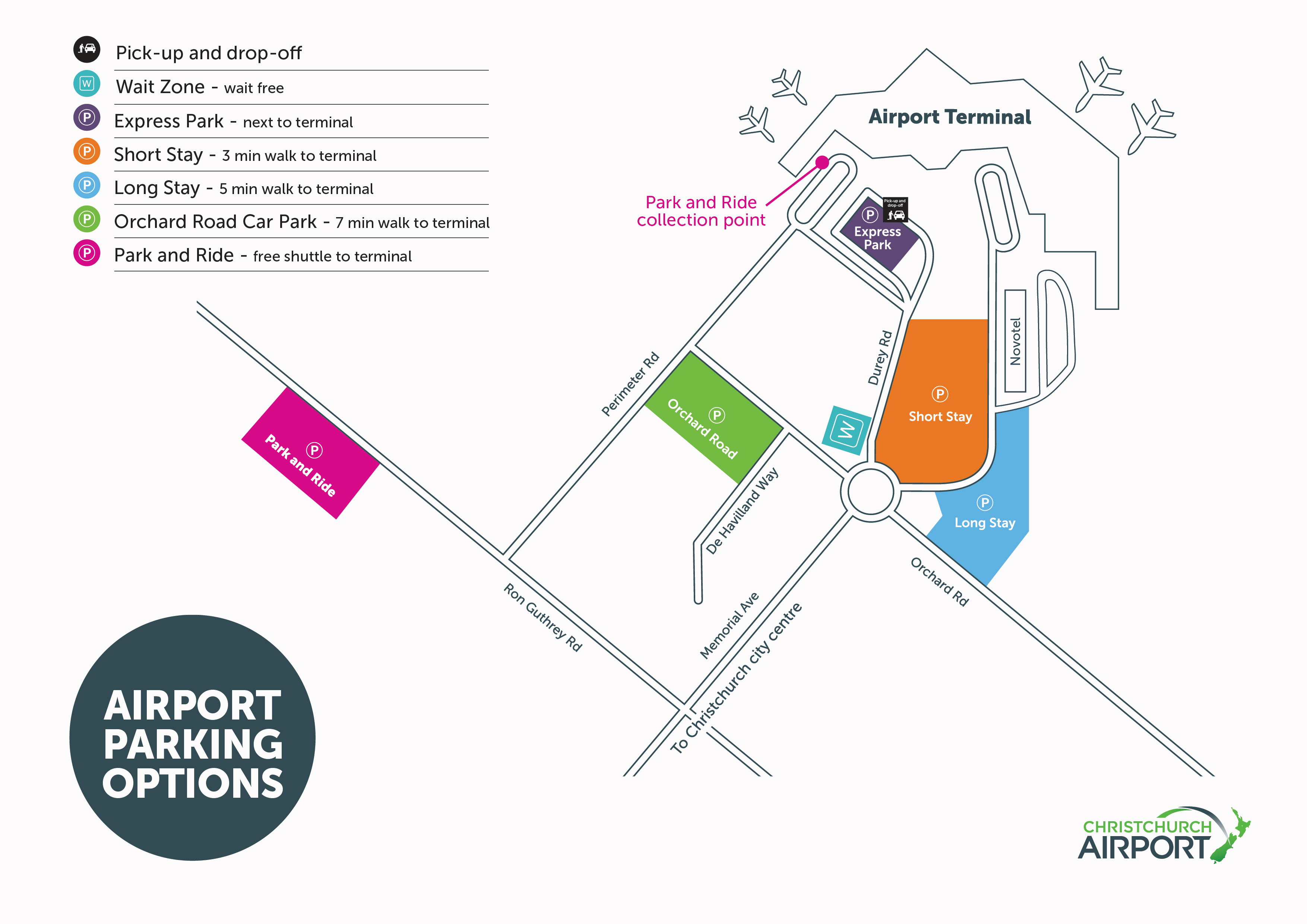 Orchard Road Car Park Christchurch Airport www.christchurchairport.co.nz