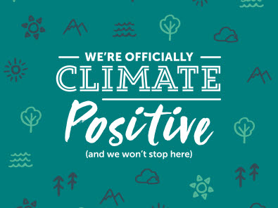 Climate Positive: beyond carbon zero