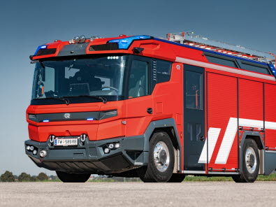 World’s first Rosenbauer Electric Fire Truck to operate at an airport
