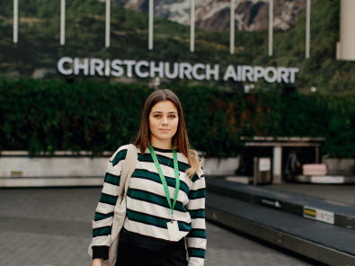 Christchurch Airport introduces sunflower lanyards